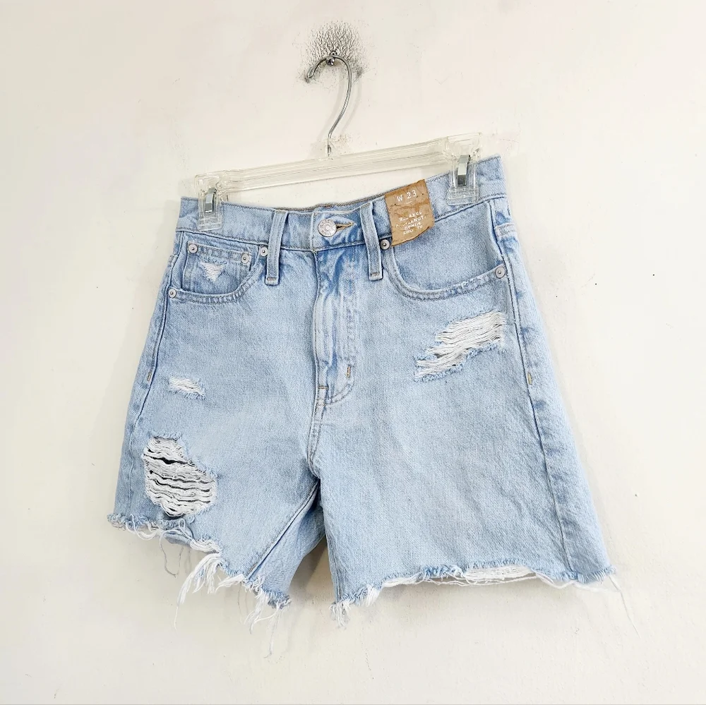 Madewell Relaxed mid Length denim shorts - Picture 1 of 6